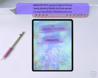 BTS Inspired, Undated, Digital Planner for GoodNotes, Notability & more | iPad Planner