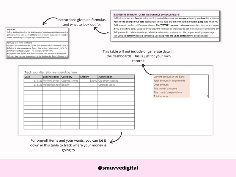 Monthly Expense Tracker Best Budget Spreadsheet Organised Finance Spreadsheets Simple Budget