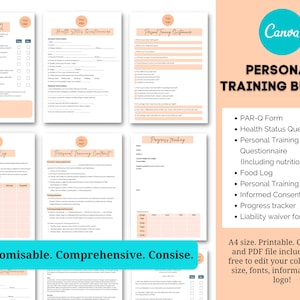 Personal Trainer Bundle | Client Intake forms | Personal training documents | Personal trainer templates | Coaching Contract