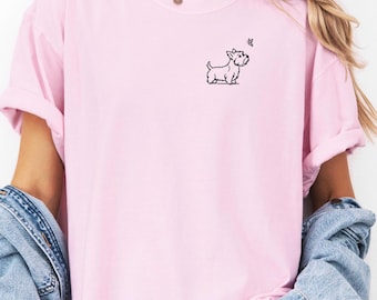 Westie Gifts, Westie Mom Comfort Colors® Shirt, West Highland White Terrier Tshirt, Cute Westie Summer Shirt, Gift for Westie Mom, Terrier