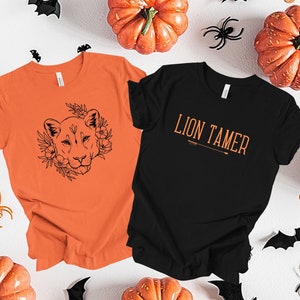 Halloween Couple Costume, Funny Halloween Shirts, Adult Halloween Costume Couples, Couples Halloween Shirts, Halloween Party Tshirts, Lion