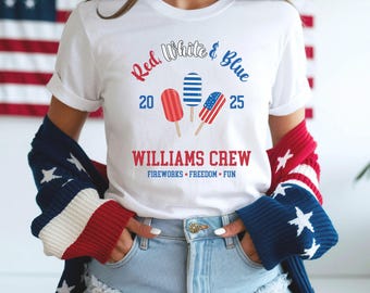 4th of July Shirt, Independence Day Shirt, USA T Shirt, 4th of July Tshirt, Matching Family Shirts, Fourth of July, Firework Red White Blue