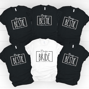 Bridal Party Shirts, Bachelorette Shirts, Bridal Shower,  Boujee Bride, Bach and Boozy, Engagement Party Shirts, Bridesmaid Shirt