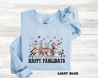 Sudadera navideña para perros, sudadera para mamás de perros para Navidad, suéter para amantes de los perros, regalo para amantes de los perros, regalo navideño para perros, perros festivos