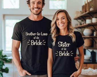 Mother and Father of the Bride Shirt, Bridal Party Matching Shirts, Brother & Sister of the Bride Shirt, Personalized We Loved Her First