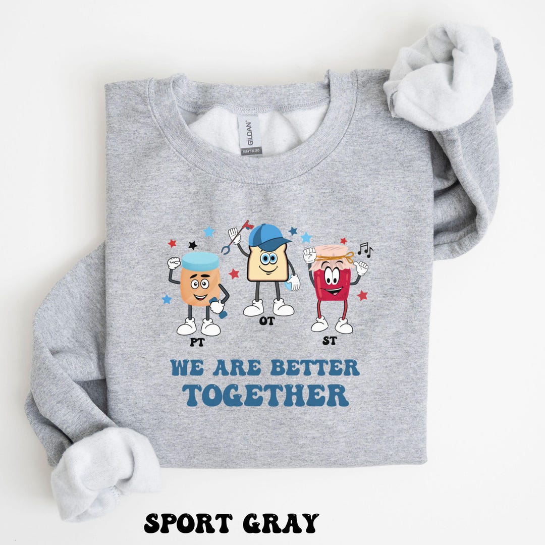 Pt OT ST Crew Sweatshirt, Slp Ot Pt Sweater, Speech Therapy ...