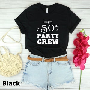 Personalized 50th Birthday Shirt, Custom 50th Birthday Party Shirts, Birthday Crew Shirts, Birthday Group Shirts, Matching Birthday