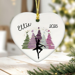 Ballerina Ornament, Dance Ornament, Personalized Ballet Ornament, Girl Christmas Ornament, Ballet Gift, Gift For Ballerina, Gift For Dancer