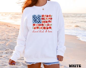 Sudadera americana, sudadera del 4 de julio, suéter con la bandera, Día de la Independencia, sudadera de EE. UU.