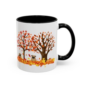 Pug Gifts, Gift for Pug Lover, Pug Mom, Pug Dad, Birthday Gift for Pug Lover, Pug Mug, Pug Mom Mug, Fall Pug Mug, Dog Rescue Gift, Dog Gifts image 2
