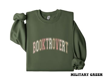 Book Gifts for Book Lovers, Reading Gift, Book Sweatshirt, Book Sweater for Women, Reading Sweatshirt, Bookish Sweatshirt, Booktrovert