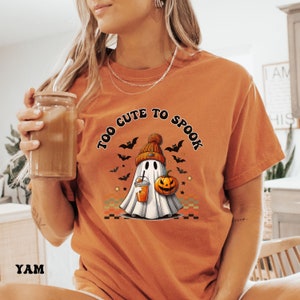 Comfort Colors® Iced Coffee Ghost Shirt, Iced Coffee Shirts, Boo Ghost Shirt, Ghost Coffee Shirt, Halloween Coffee Lovers,Coffee Lover Gift,