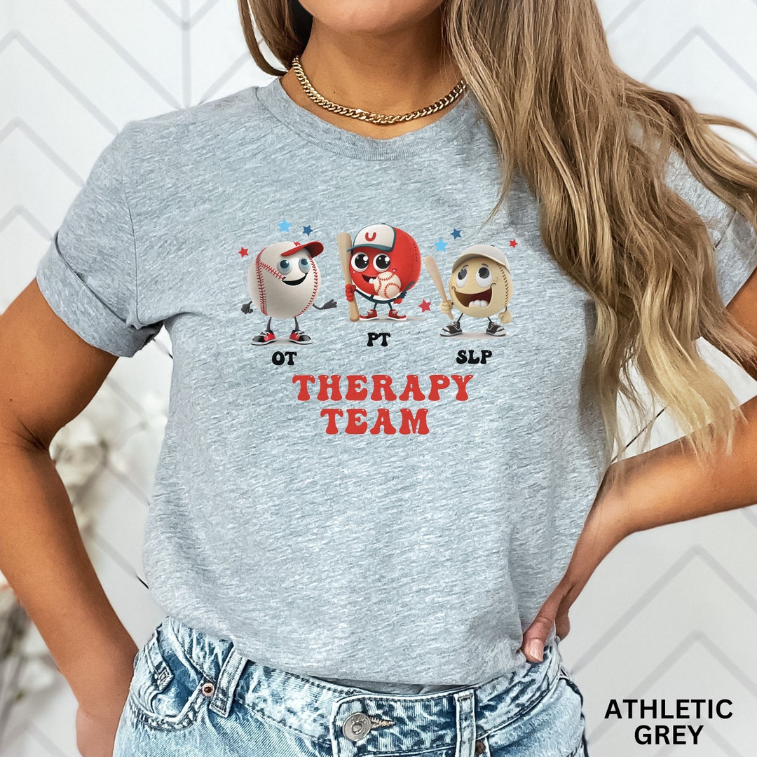 SLP OT PT Crew Shirt, Slp Ot Pt Baseball Therapy Team Shirt, Speech ...