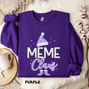 MeMe Christmas Sweatshirt, MeMe Sweatshirt, New MeMe Gift, MeMe Shirt, Best MeMe Sweater, Gift for MeMe, Grandma Gift, New Grandma Shirt