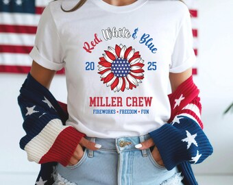 4th of July Shirt, Independence Day Shirt, USA T Shirt, 4th of July Tshirt, Matching Family Shirts, Fourth of July, Firework Red White Blue
