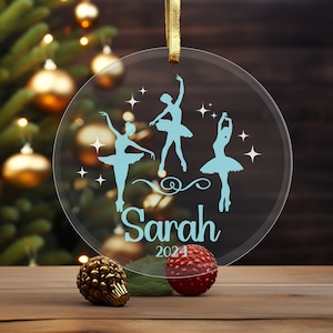 Personalized Ballerina Ornament, Dance Ornament, Ballerina Gifts, Custom Ornament, Dancer Ornament, Dance Gifts, Personalized Dance Ornament