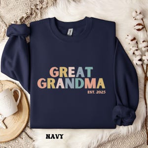 Great Grandma Sweatshirt, Personalized Great Grandma Gift, Christmas Gift for Great Grandma, Pregnancy Announcement Grandparents