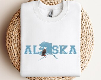 Alaska Bald Eagle Sweatshirt, Family Cruise Sweater, Alaska Gift Sweatshirt, Alaska Sweater, Alaska Family Trip Sweater, Eagle Sweatshirt
