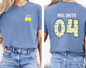 Teacher Team Shirts Comfort Colors®, Custom Fourth Grade Teacher Shirt, Personalized 4th Grade Teacher Shirt, Gift for Teacher,Teaching Tee