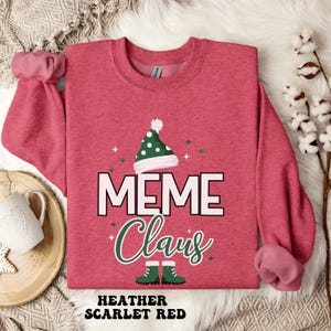 MeMe Sweatshirt, MeMe Christmas Sweatshirt, New MeMe Gift, MeMe Shirt, Best MeMe Sweater, Gift for MeMe, Grandma Gift, New Grandma Shirt