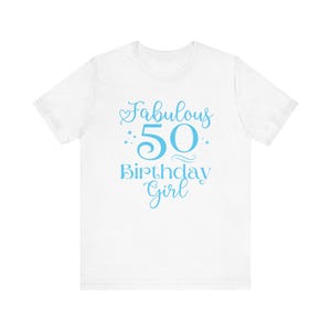 50th Birthday for Women, 50th Birthday Shirt, 50th Birthday Group Shirts, Fifty and Fabulous, 50th Birthday Gift