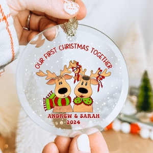 Our First Christmas Together Ornament, Couples Personalized Ornament, Couples First Christmas Together Ornament, First Christmas Together