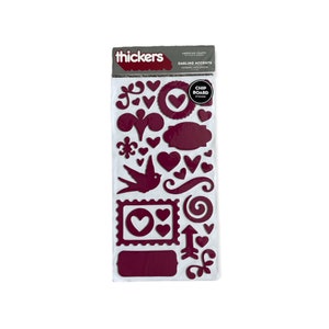 Thickers DARLING Accent Stickers by American Crafts Mulberry