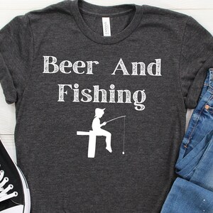 Beer And Fishing Phrase Unisex Tee