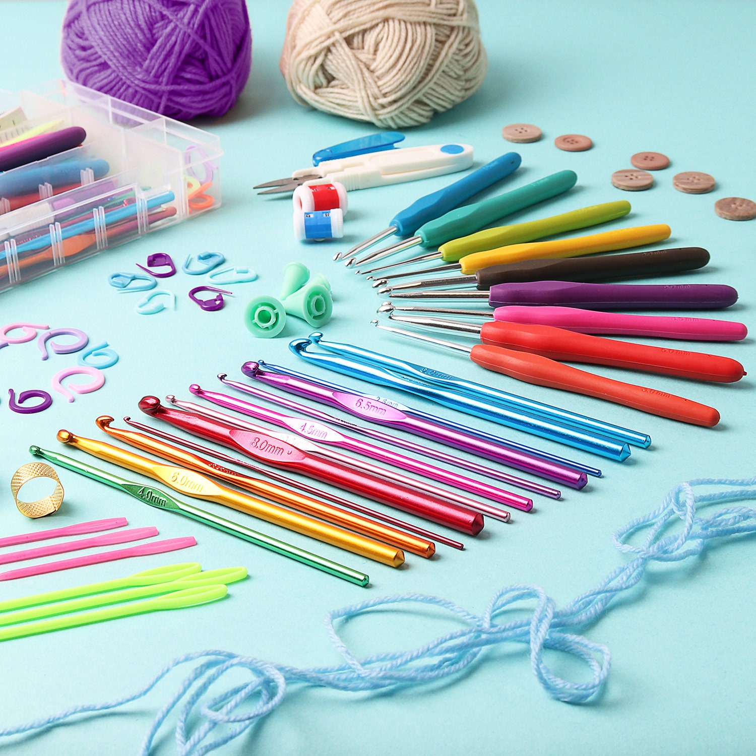 Jumblcrafts Crochet Starter Kit With Crochet Hooks And Yarn Set