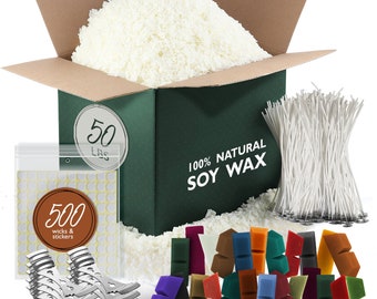 DIY Soy Wax Candle Making Supplies, Candle Making Kit, Candle Making Accessories, Soy Wax Flakes, Candle Wax Dye Blocks, Cotton Candle Wicks