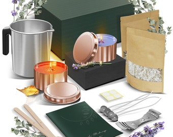 Natural Soy Wax Candle Making Kit for Adults & Kids, Candle Making Supplies, DIY Candle Making Kit for Beginners, Complete Candle Kit 1 Lbs