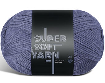 Soft Acrylic Yarn for Crocheting & Knitting - Crochet Yarn for Crocheting, Knitting Yarn, Pack of 1 , Measuring 370 Yds Yarn for Knitting