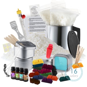 DIY Candle Making Kit - 58 Pieces Soy Candle Making Kit - Complete Candle Maker Kit - Best Candle Maker Kit for Adults and Beginners