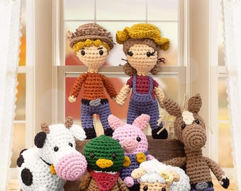 Crochet Kit Farm Collection, Crochet Animals, Beginners Crochet Kit, Complete Crochet Kit, DIY Kit, Amigurumi Kit, Crochet Kit, Crochet Gift