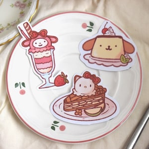 Kitty Melody Purin-dessertstickers