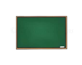 Blank Chalkboard- Instant digital download, PNG, JPG, hand drawn, clipart