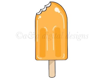 Creamsicle- Instant digital download, PNG, JPG, SVG files, hand drawn, clipart