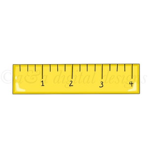 Ruler- Instant digital download, PNG, JPG, SVG files, hand drawn, clipart