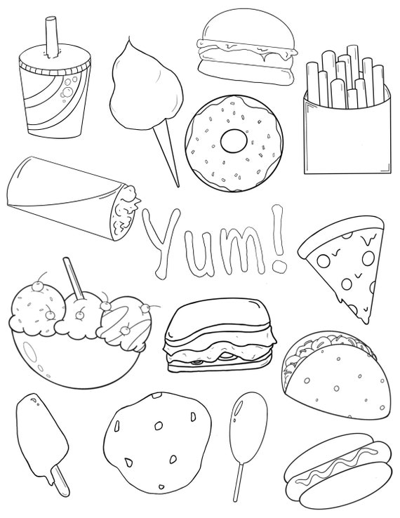 Food Pantry Coloring Page Coloring Pages