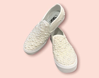 glitter vans slip ons