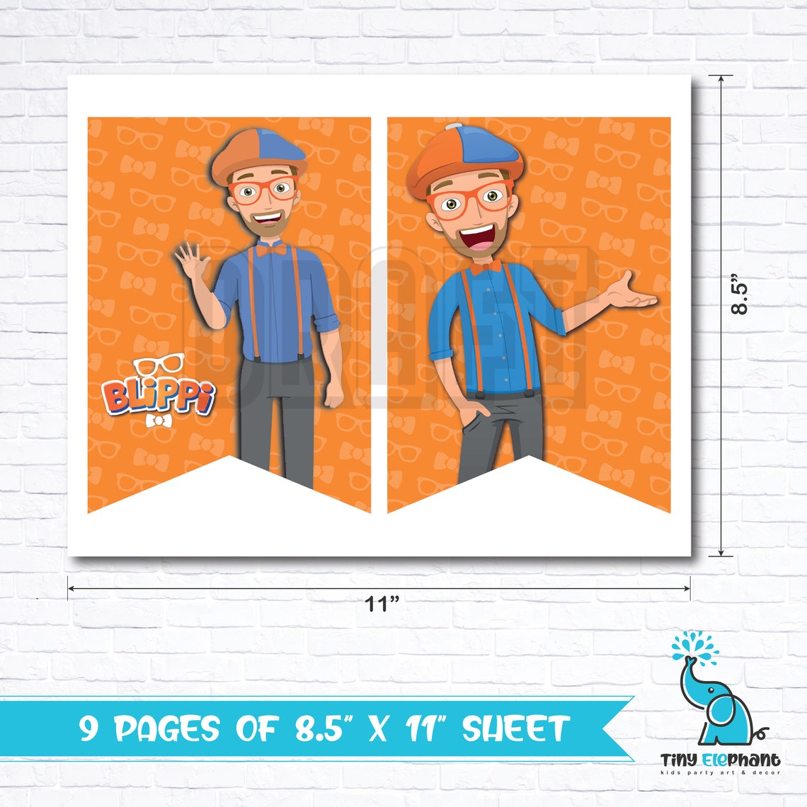 Blippi Happy Birthday Banner . Blippi Birthday Banner.Blippi | Etsy