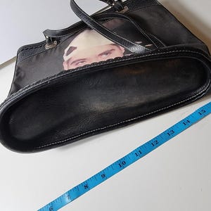 BRIGHTON Vintage COLLECTOR ITEM Black Leather Shoulder Bag image 9