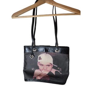 BRIGHTON Vintage COLLECTOR ITEM Black Leather Shoulder Bag image 1