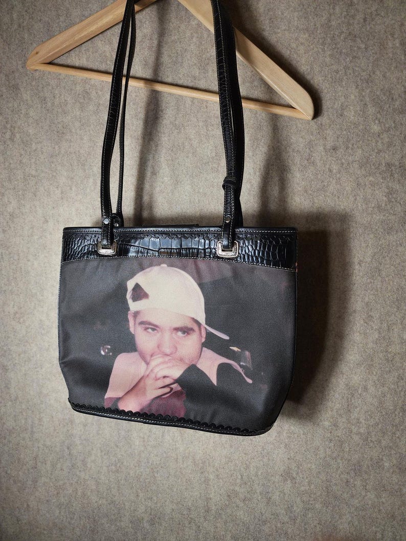 BRIGHTON Vintage COLLECTOR ITEM Black Leather Shoulder Bag image 10