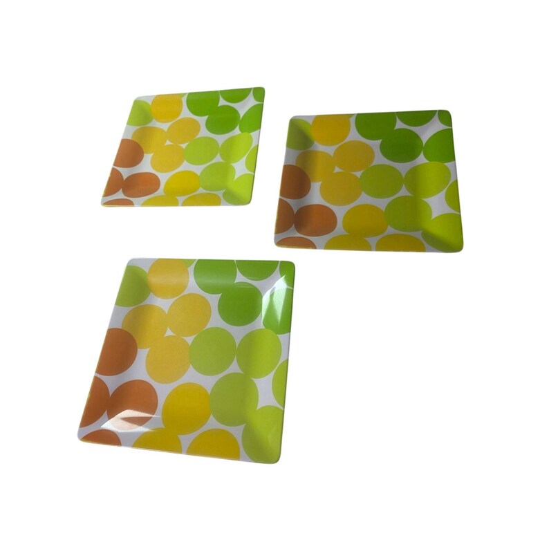 CRATE & BARREL Colorful Polka Dot Artsy Square 8.5
