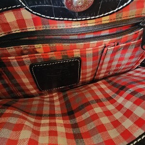 BRIGHTON Vintage COLLECTOR ITEM Black Leather Shoulder Bag image 5