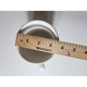 ANTHROPOLOGIE Black White "P" Letter Coffee Tea Mug Cup Bild 5