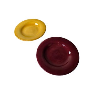 Set of 2 TABLETOPS UNLIMITED Espana Colorful Hand Painted 10.75&quot; Dinner Plates