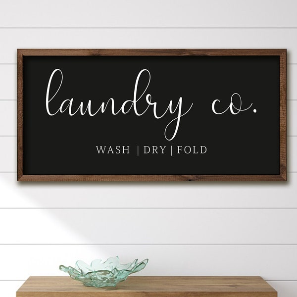 Wooden Laundry Sign - Etsy