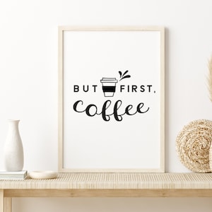 But First Coffee Wooden Sign ,Farmhouse Sign , Farmhouse Style , Farmhouse Decor , Kitchen Sign , Coffee Bar Sign , Fixer Upper Style